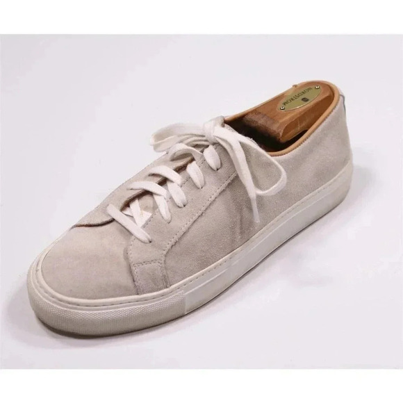 Sid Mashburn Low-Top Lace-Up Beige Suede Sneakers Men's US 7 - Picture 1 of 10